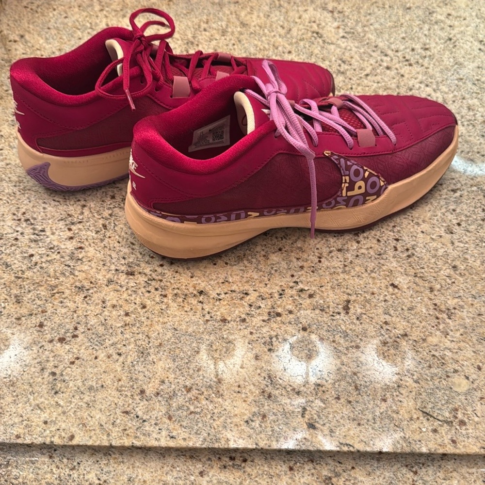 Red and Purple Sneakers